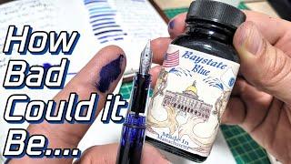 Are The Horror Stories True? Noodlers Baystate Blue Fountain Pen Ink