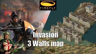 Invasion - 3 Walls map - Stronghold Definitive Edition GAMEPLAY