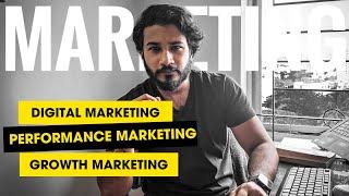 Digital Marketing vs Performance Marketing vs Growth Marketing Explained  Simplified Guide