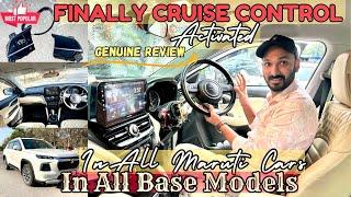 Cruise Control In Car   OEM Cruise Control Activated In Maruti Cars   Grand Vitara Modified 