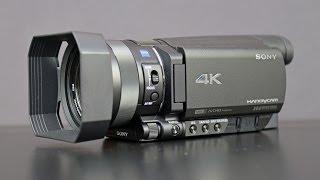 Sony 4K Handycam FDR-AX100 Unboxing & Overview