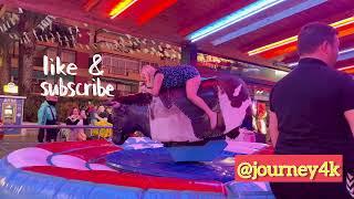 Drink Ledy rides a Bull in Benidorm  Bull Riding 4K