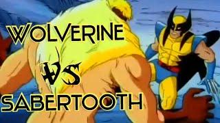 Wolverine Vs Sabretooth  X-MEN  90s Cartoon