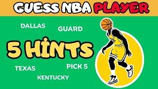 Guess NBA Player in 5 HintsNBA Quiz