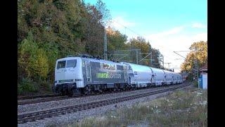 Bahnverkehr in Aßling 22-10-2023 Teil 2 Rheingold Sonderzug TXL RailAdventure BR 111 Uvm.