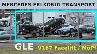 Mercedes Erlkönig GLE FACELIFT Transport * V167 Modellpflege * GLE 2022 * 4K SPY VIDEO