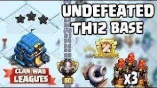 New Amazing BEST TH12 WAR BASE 2019 Anti 2 Star With 3 Replays Anti Electro Dragon Anti Red Dragon