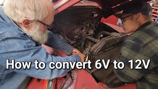 Converting the 6 volt system to a 12 volt  1948 Ford Concept Car Hauler 