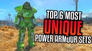 6 Most UNIQUE Power Armor Sets in FALLOUT 4  FALLOUT 4 POWER ARMOR SHOWCASE