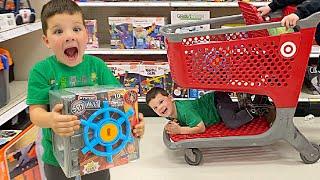 Caleb GOES TOY SHOPPING at TARGET for RYAN WORLD TOYS LOL SURPRISE 5 SURPRISES & More with MOMMY