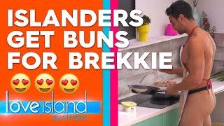 Gerard shocks his fellow Islanders by baring it all in the kitchen  Love Island Australia 2019