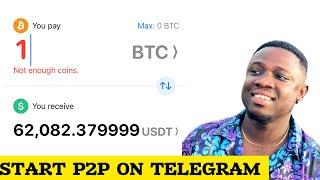 How to start Ghana to Nigeria p2p Arbitrage using telegram crypto wallet  Dollar arbitrage