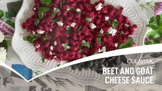 Sauce Beet and Goat cheese sauce