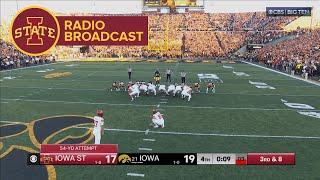 Iowa State Radio broadcast of the 2024 Iowa State-Iowa ending  2024 College Football