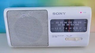 SONY AMFM PORTABLE RADIO  ICF-380 VINTAGE RECEIVER