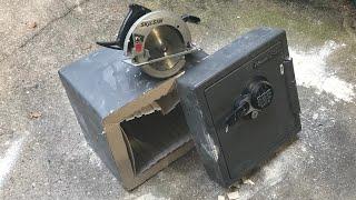 756 Sentry Safe Cut in Half FAST