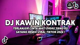 DJ Terlanjur Cinta Mati Dikau Yang Ku Sayang  DJ Kawin Kontrak Viral Tiktok Full Bass 2024 