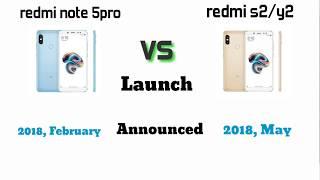 Redmi note5 pro vs redmi s2 + Spesifikasi