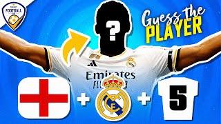 GUESS THE PLAYERS BY NATIONALITY + CLUB + JERSEY NUMBER   FOOTBALL QUIZ 2024