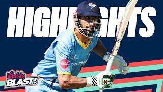 Shan Masood & Joe Root Hit Crucial Runs  Yorkshire v Lancashire - Highlights  Vitality Blast 2024