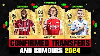 FIFA 25  NEW CONFIRMED TRANSFERS & RUMOURS  ft. Calafiori Lukaku Greenwood... etc