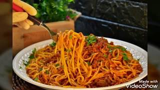 معكرونة اسباجيتي... معكرونه على طريقتنا القديمه بصلصة تنافس افخم مطاعم  والفنادق Spaghetti