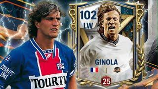 FC MOBILE BEST LW ON GAME? DAVID GINOLA 102 WITH RANK RATED CARD GAMEPLAY REVIEW