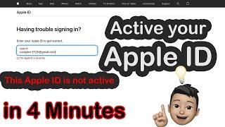 How to active your Apple ID Not Active Fast and Free