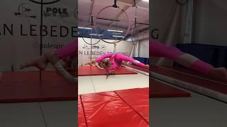 Aerial hoop for kids flexible training.