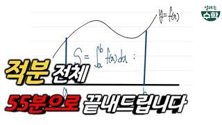 부정적분부터 정적분 활용까지 55분만에 끝내기