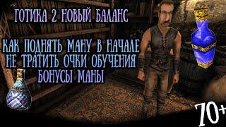 Поднимаем Ману 70+ в НАЧАЛЕ  Без Траты Очков Обучения  Готика 2 Новый Баланс  Gothic 2 NB