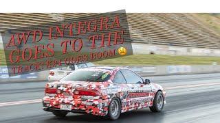 AWD Integra at the track k24 revs to 12500 RPM