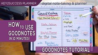 GoodNotes 5 Tutorial + Basic Tips to digital Note-taking on the iPad Pro