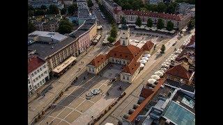 Rynek Kościuszki w Białymstoku z lotu ptaka