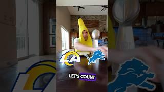 LIONS VS RAMS PLAYOFF GAME PREDICTED WITH PING PONG BALLS #nfl #lions #rams