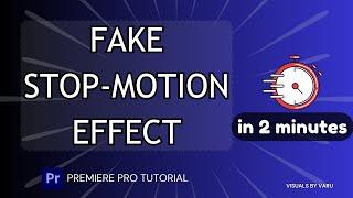 Fake Stop-Motion Effect in 2 minutes  Premiere Pro Editing Tutorial with Posterize