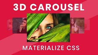 How to Create a 3D Carousel Using Materialize CSS