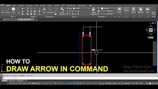 How to draw arrow in command at AutoCAD 