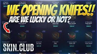 TODAY WE OPENING KNIFE CASES ONLY - $150 CASES  SKIN.CLUB