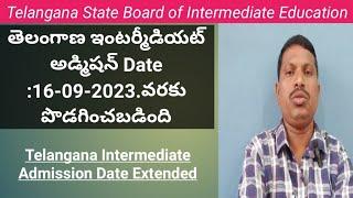 Telangana Intermediate Admission Date Extended