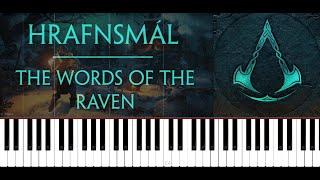 Assassins Creed Valhalla OST - Hrafnsmál - The Words of the Raven - Einar Selvik - Piano Cover