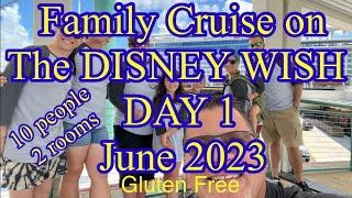 DISNEY CRUISE ON THE WISH big family GLUTEN free & vegetarian and and Disney delivered   June2023