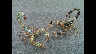 Wire scorpion - DIY wire jewelry - Halloween jewelry idea 270