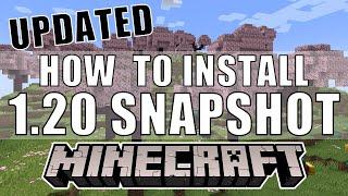 How to Install & Play Minecraft 1.20  UPDATED Experimental SNAPSHOT Tutorial
