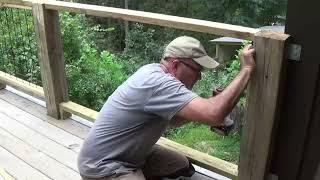 Installing Hog Panel Deck Railing