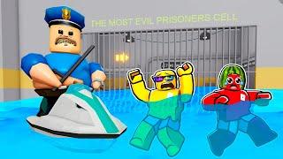 WATER BARRYS PRISON RUN in Roblox New Scary Obby #Roblox