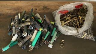 Scrapping garden hoses for brass challenge. Why you should ALWAYS pick them up