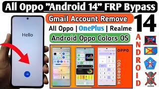 All OPPO Android 14 Frp Bypass  Oppo FRP Bypass 2024