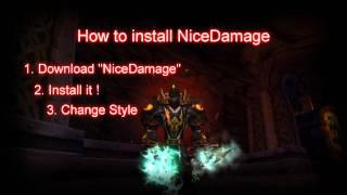 World of Warcraft - AddOn NiceDamage and Font - How to