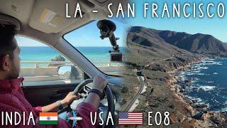 Is This The Most Scenic Drive In The World ?  LA To SF Big Sur  Travel Vlog  Indian In USA E08